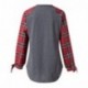 Linlink_Abrigo de Mujer Temporada de otoño e Invierno La Moda Casual Plaid Manga Larga Jersey Blusa Camisas Sudadera