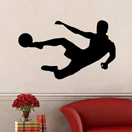 Nuevas pegatinas de pared autoadhesivas de fútbol baratas personalizaciones creativas extraíbles pegatinas