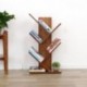 LXJYMX Estantería Simple de bambú, Estante Minimalista Moderno de la decoración de la Sala de Estar Estante Creativo de la Of