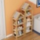 LXJYMX Librero de pie, combinación Simple de estantes Estantería pequeña de Madera Maciza para niños Bastidor de Almacenamien