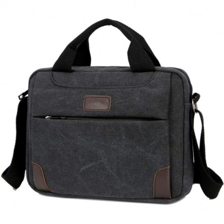 Maletín de Hombre portátil Office Briefcase Shoulder Laptop Business Vintage Slim Shoulder Cross-Body Messenger Bags para Hom