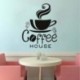 hjcmhjc Etiqueta De La Pared Una Taza De Vapor Café Diseño Creativo Decoración Del Hogar Diy Extraíble Pvc Etiqueta De La Par