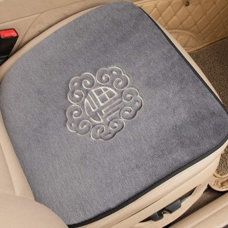 Funda de asiento de coche Cojín de asiento de lana de invierno Monolítico Sin respaldo Mantener caliente Cojín de felpa corto